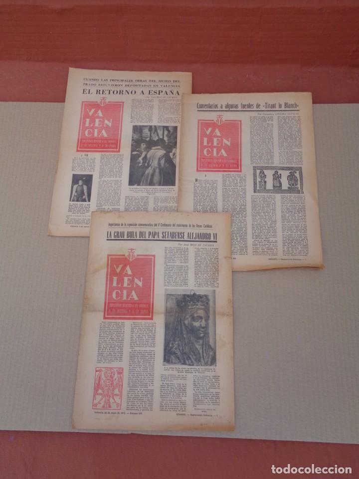Libros de segunda mano: &iexcl;&iexcl; VALENCIA,SUPLEMENTO,DEDICADO A SUS HOMBRES,SU HISTORIA y SU TIERRA, 1970.!!