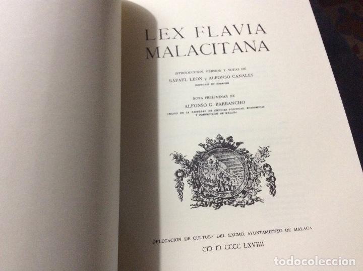 Libros de segunda mano: LEX FLAVIA MALACITANA. Introducci&oacute;n, versi&oacute;n y notas de Rafael Le&oacute;n y Alfonso Canales - Foto 3