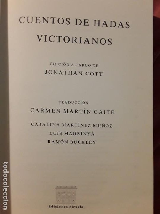 Libros de segunda mano: Cuentos de hadas victorianos, de Jonathan Cott (ed.). Siruela. Bellamente ilustrado. - Foto 3