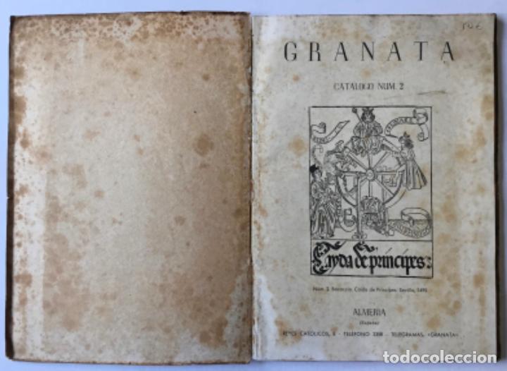 Libros de segunda mano: LIBROS ANTIGUOS GRANATA. Cat&aacute;logo n&uacute;m. 2. - [Cat&aacute;logo.] - Foto 2
