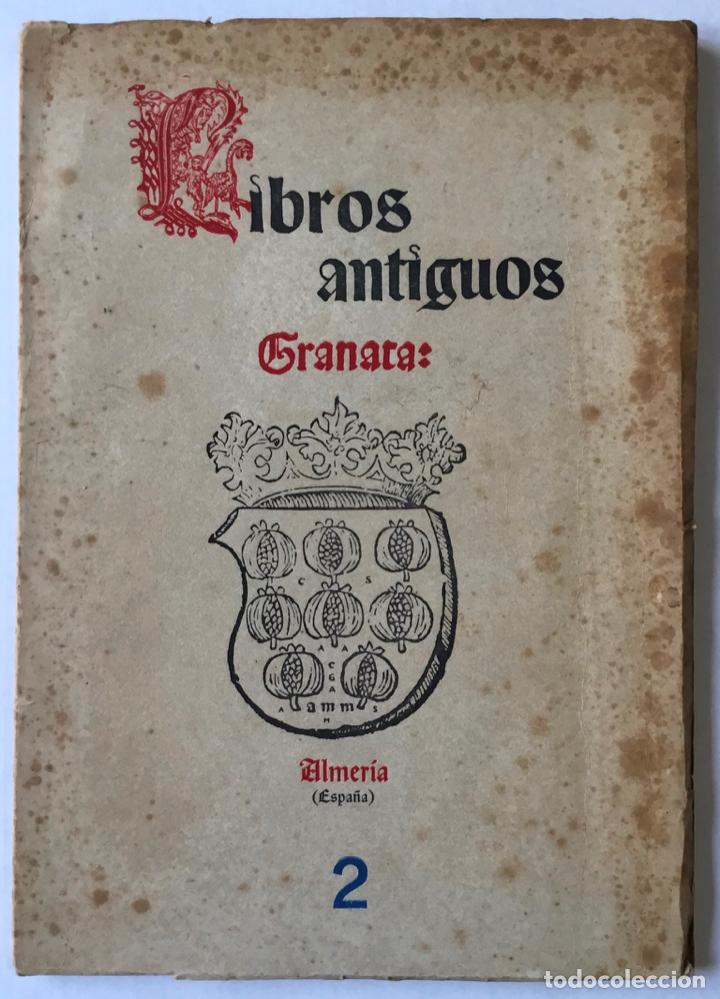 Libros de segunda mano: LIBROS ANTIGUOS GRANATA. Cat&aacute;logo n&uacute;m. 2. - [Cat&aacute;logo.] - Foto 1