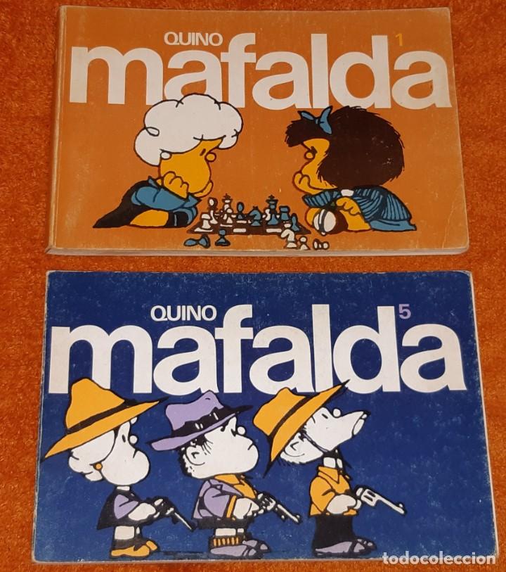 Libros de segunda mano: 2 COMIC MAFALDA DE QUINO. EDITORIAL LUMEN. TOMO 1 Y 5 - Foto 1