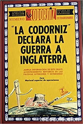 Libros de segunda mano: La Codorniz Declara La Guerra A Inglaterra P. Garcia - Foto 1