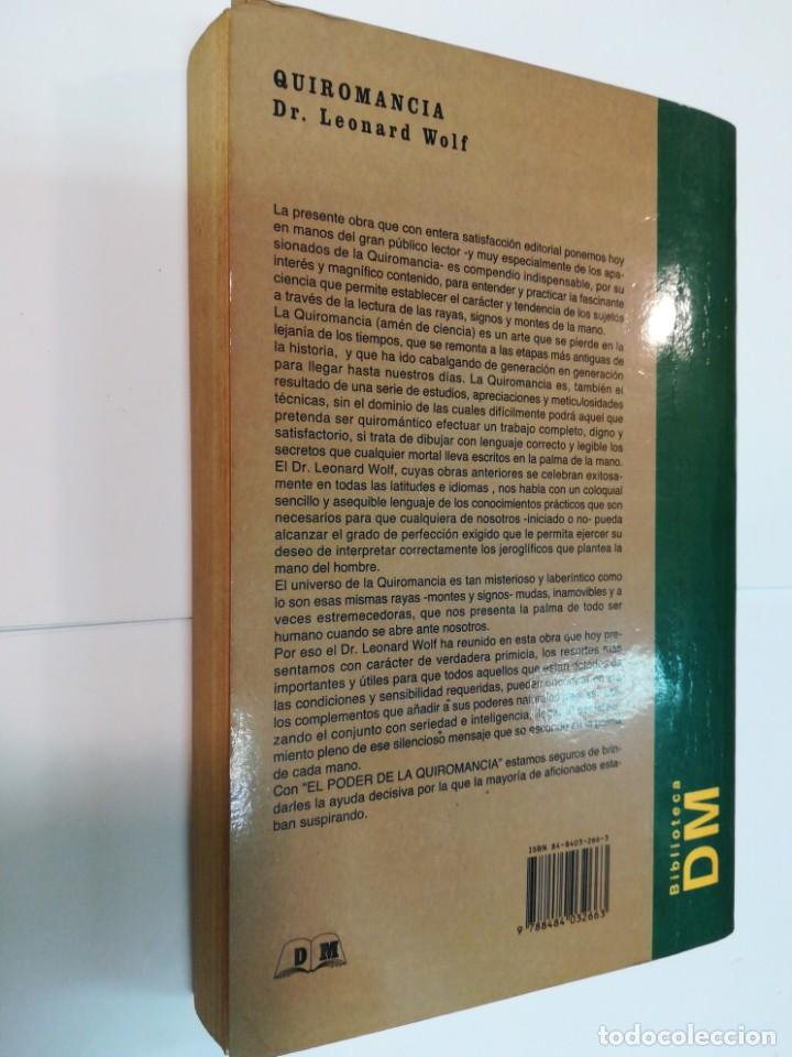 Libros de segunda mano: DR. LEONARD WOLF Quiromancia SA4334 - Foto 2