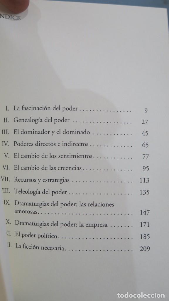 Libros de segunda mano: LA PASION DEL PODER. TEORIA Y PRACTICA DE LA DENOMINACION. JOSE ANTONIO MARINA - Foto 2