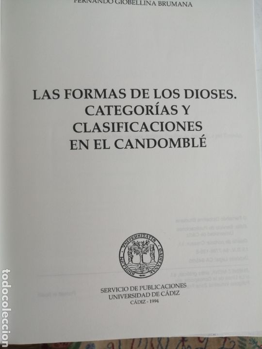 Libros de segunda mano: LAS FORMAS DE LOS DIOSES. CATEGOR&Iacute;AS Y CLASIFICIONES EN EL CANDOMBL&Eacute; - Foto 3