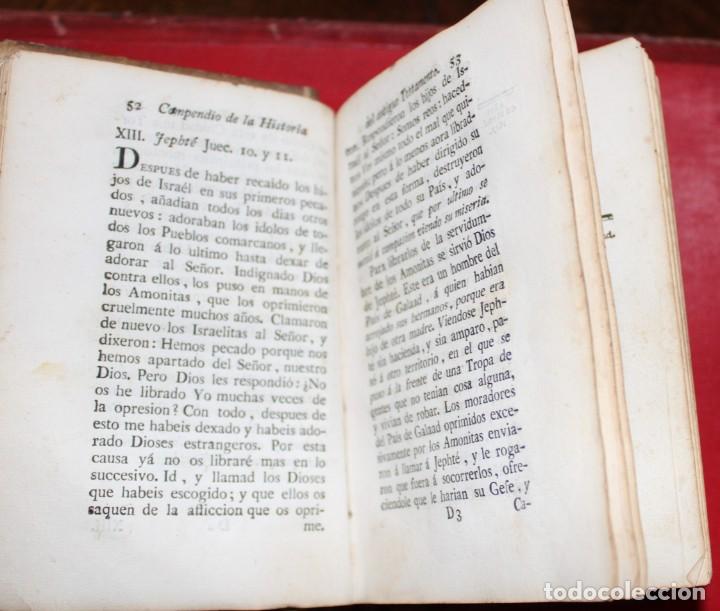 Libros de segunda mano: LIBRO: COMPENDIO DE LA HISTORIA DEL ANTIGUO TESTAMENTO, 1783 - Foto 4