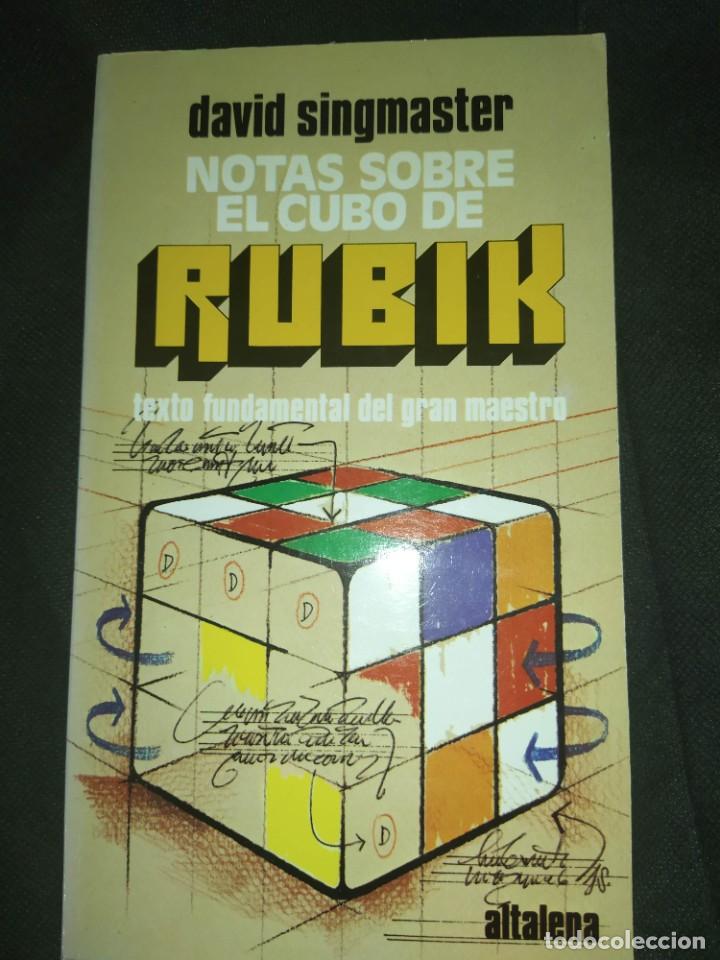 Libros de segunda mano: NOTAS SOBRE EL CUBO DE RUBIK - DAVID SINGMASTER - Foto 1