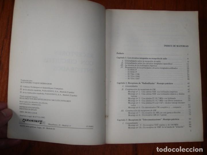 Libros de segunda mano: LIBRO electr&oacute;nica RECEPTORES CON CIRCUITOS INTEGRADOS MARCOMBO - Foto 3