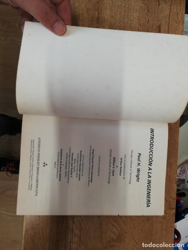 Libros de segunda mano: INTRODUCCI&Oacute;N A LA INGENIER&Iacute;A. PAUL H. WRIGHT. 1994 - Foto 2