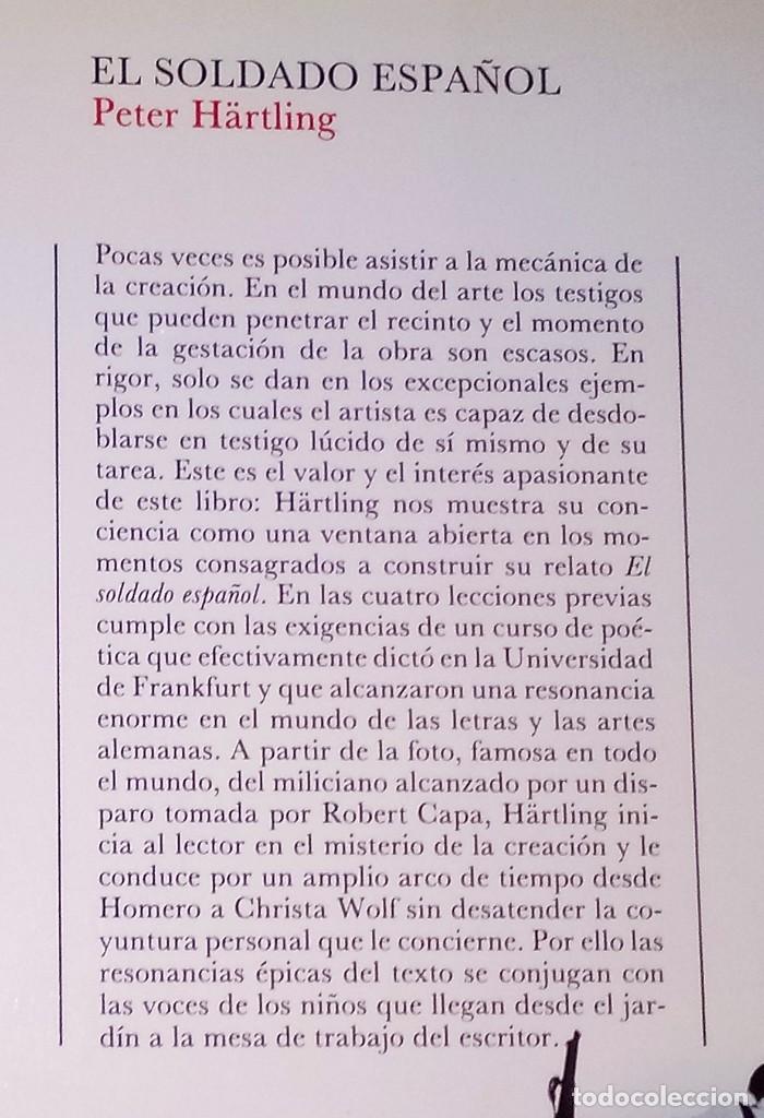 Libros de segunda mano: PETER HARTLING - EL SOLDADO ESPA&Ntilde;OL - LAIA, 1988 [ROBERT CAPA] - Foto 2
