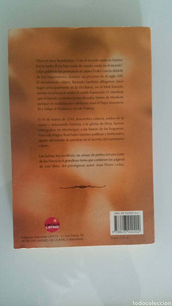 Libros de segunda mano: Los cataros. Jean Pierre Leduc, c&iacute;rculo latino 2002 - Foto 3