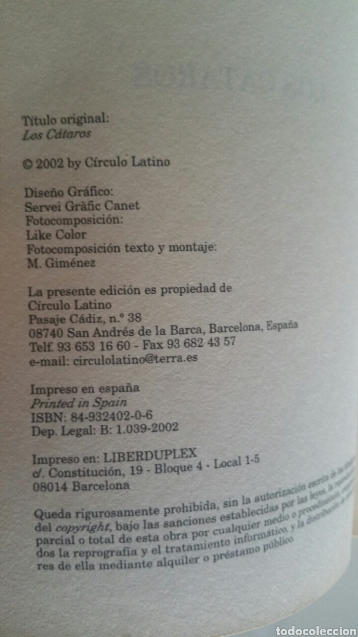 Libros de segunda mano: Los cataros. Jean Pierre Leduc, c&iacute;rculo latino 2002 - Foto 5