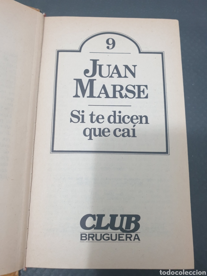 Libros de segunda mano: Si te dicen que ca&iacute;, 1980, Juan marse - Foto 5