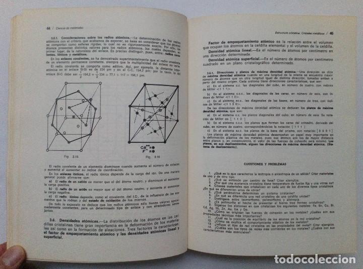 Libros de segunda mano: CIENCIA DE MATERIALES. TEOR&Iacute;A &ndash; ENSAYOS &ndash; TRATAMIENTOS. - Foto 4