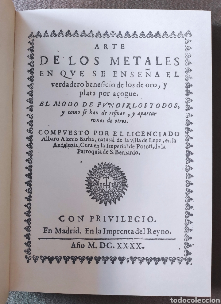 Libros de segunda mano: LIBRO ARTE DE LOS METALES EDICI&Oacute;N FACS&Iacute;MIL TIRADA LIMITADA - Foto 2