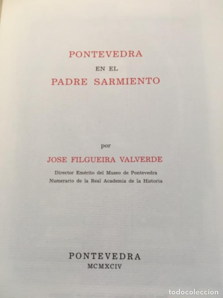 Libros de segunda mano: Pontevedra en el Padre Sarmiento. Filgueira Valverde. Pontevedra 1994