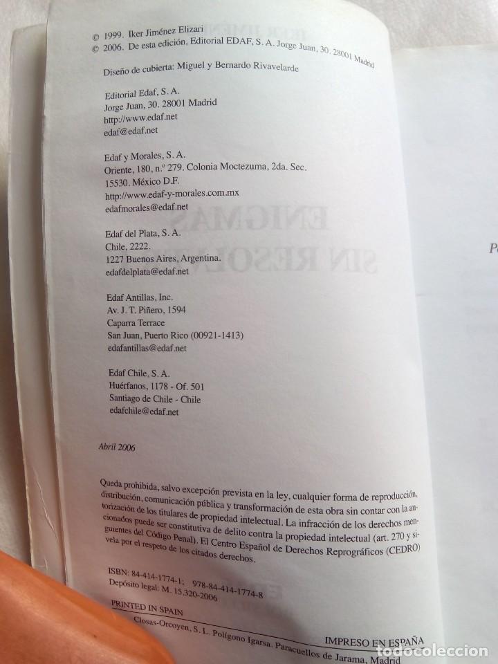 Libros de segunda mano: ENIGMAS SIN RESOLVER / IKER JIMENEZ - Foto 3