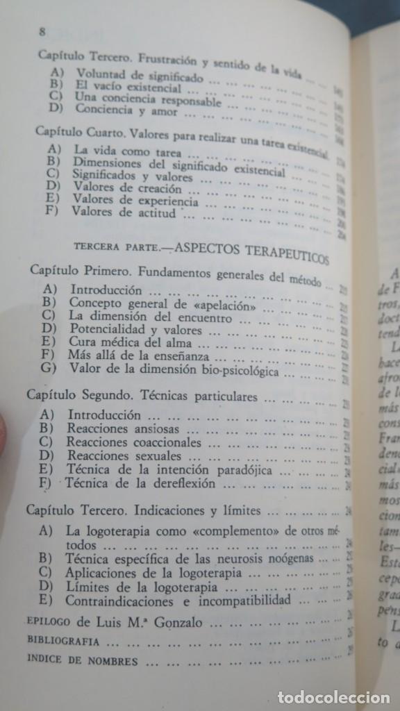 Libros de segunda mano: DE FREUD A FRANKL. INTERROGANTES SOBRE EL VACIO EXISTENCIAL - Foto 3