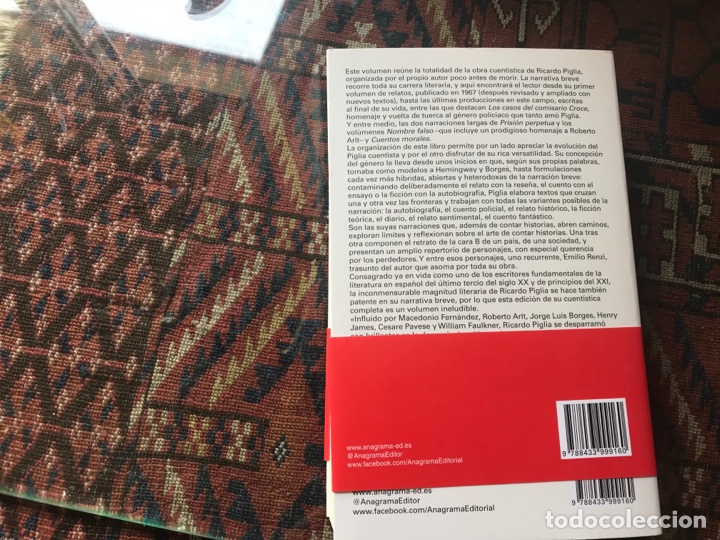 Libros de segunda mano: Cuentos completos. Ricardo Piglia. Anagrama. Como nuevo - Foto 3