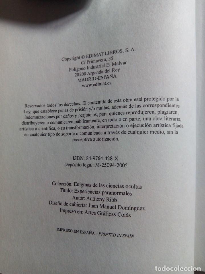 Libros de segunda mano: EXPERIENCIAS PARANORMALES / ANTHONY RIBB - Foto 2