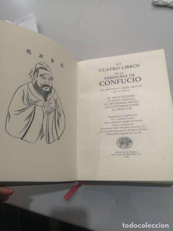 Libros de segunda mano: Los cuatro libros de la sabiduria de Confucio. EDICION LIMITADA Y NUMERADA - Foto 5