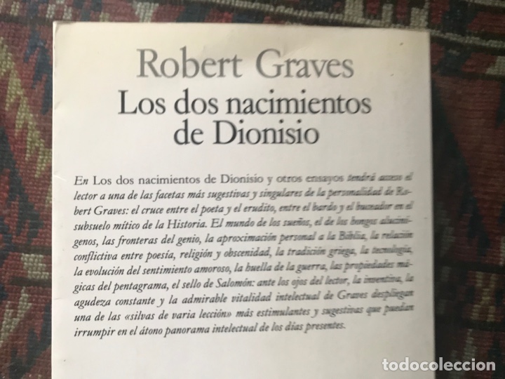 Libros de segunda mano: Los dos nacimientos de Dionisio. Robert Graves - Foto 2