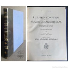 Libros de segunda mano: ALY ABEN RAGEL. EL LIBRO CONPLIDO EN LOS IUDICIOS DE LAS ESTRELLAS. REAL ACADEMIA ESPAÑOLA. 1954. Lote 266705838