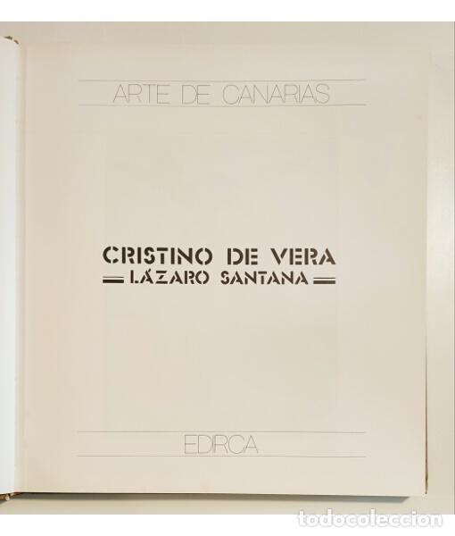 Libros de segunda mano: CRISTINO DE VERA. SANTANA, L&aacute;zaro. Edirca. 1986. - Foto 2
