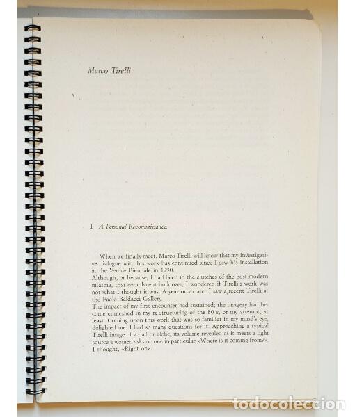 Libros de segunda mano: MARCO TIRELLI. TIRELLI, Marco. Paolo Baldacci. 1993. - Foto 3