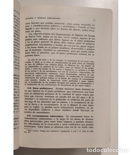 Libros de segunda mano: ALCANTARILLADO Y TRATAMIENTO DE AGUAS NEGRAS. BABBITT, Harold E. y BAUMANN, E. Robert. Compa&ntilde;&iacute;a Edit - Foto 3