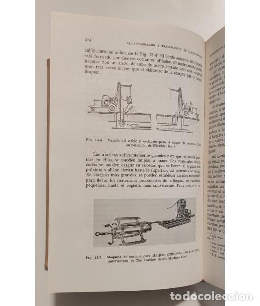 Libros de segunda mano: ALCANTARILLADO Y TRATAMIENTO DE AGUAS NEGRAS. BABBITT, Harold E. y BAUMANN, E. Robert. Compa&ntilde;&iacute;a Edit - Foto 4
