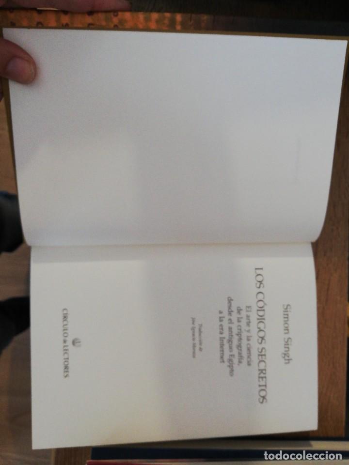 Libros de segunda mano: Los C&oacute;digos Secretos. SINGH, Simon. Ed. C&iacute;rculo de Lectores. Barcelona 2000 - Foto 4