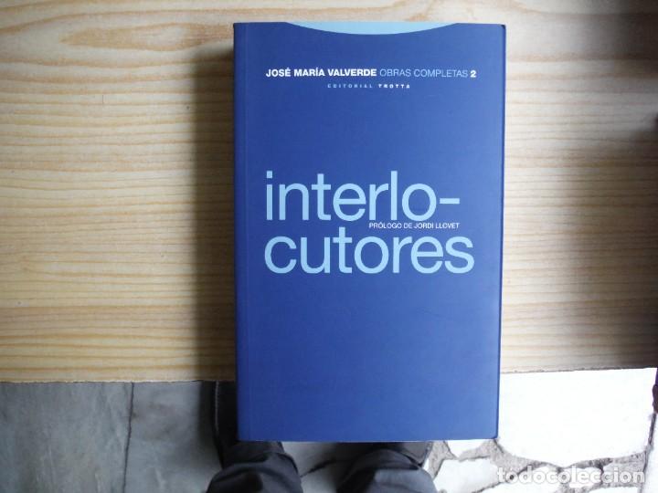 Libros de segunda mano: VALVERDE, Jos&eacute; Mar&iacute;a. - INTERLOCUTORES - Foto 1