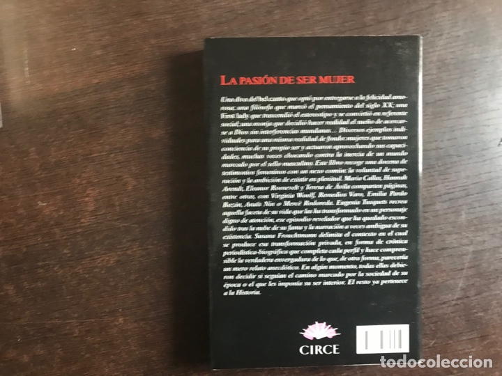 Libros de segunda mano: La pasi&oacute;n de ser mujer. Eugenia Tusquets. Circe - Foto 3
