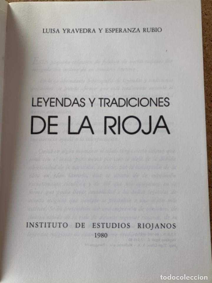 Libros de segunda mano: Leyendas y tradiciones de La Rioja ( Bols,6) - Foto 2
