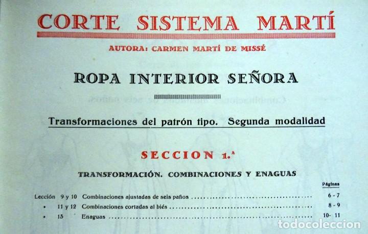 Libros de segunda mano: CORTE SISTEMA MARTI LENCERIA - Foto 4