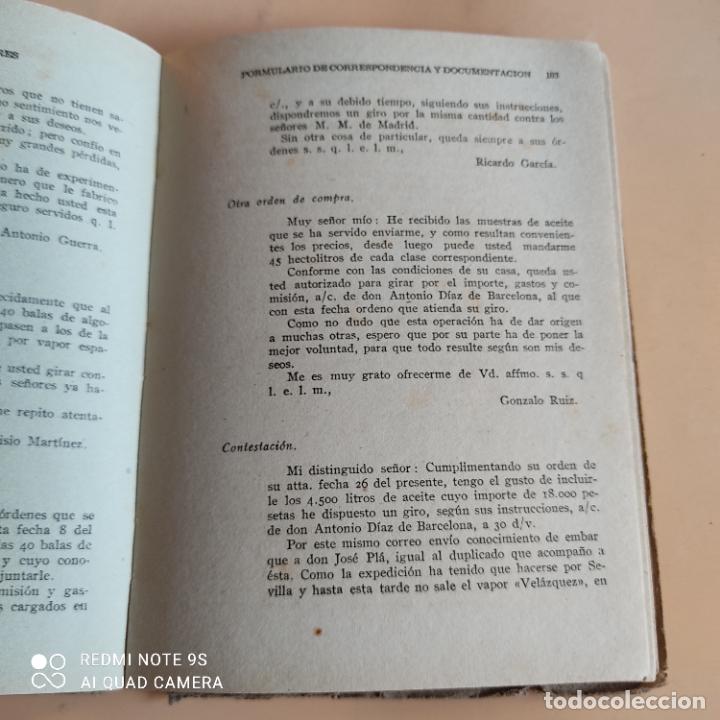 Libros de segunda mano: FORMULARIO GENERAL DE CORRESPONDENCIA Y DOCUMENTACION USUAL. RAMIRO CLIMENT TORRENS. LEER. - Foto 4