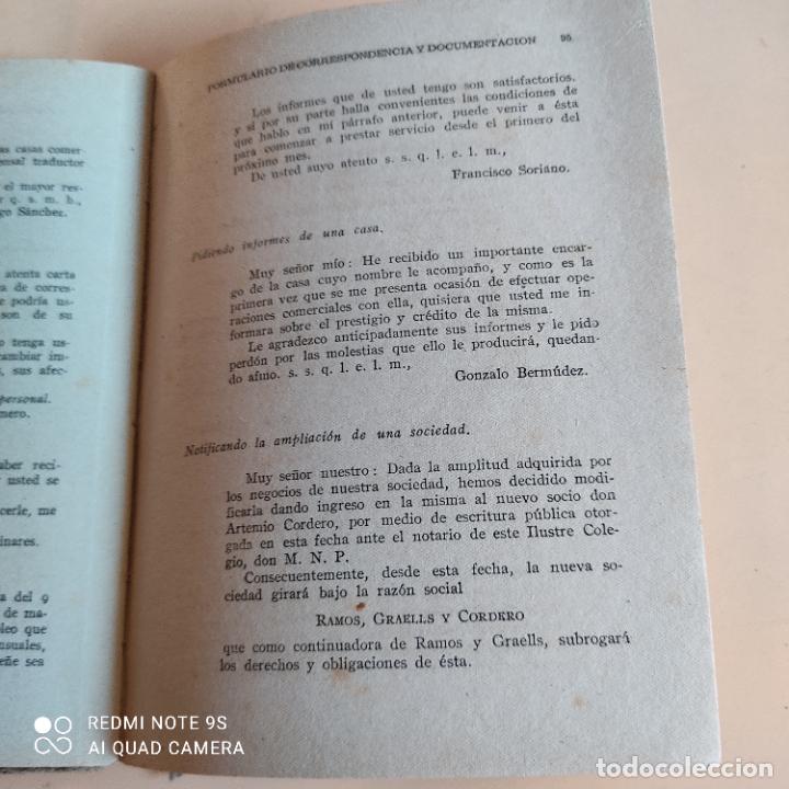 Libros de segunda mano: FORMULARIO GENERAL DE CORRESPONDENCIA Y DOCUMENTACION USUAL. RAMIRO CLIMENT TORRENS. LEER. - Foto 5