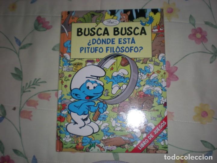 Libros de segunda mano: Busca,busca.&iquest;D&oacute;nde est&aacute; pitufo fil&oacute;sofo?;LibroDivo;2016 - Foto 1