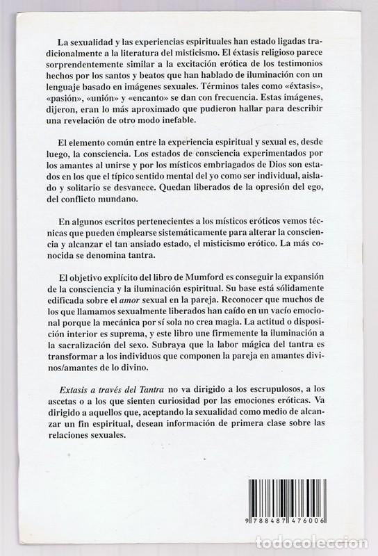 Libros de segunda mano: EXTASIS A TRAVES DEL TANTRA JOHN MUMFORD - Foto 2