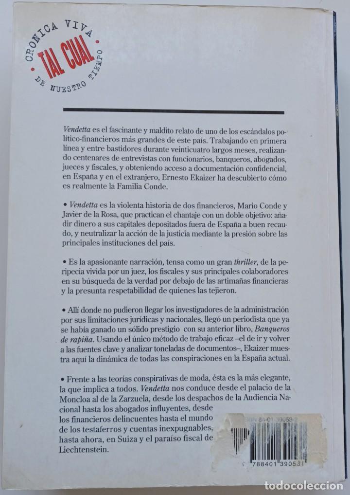 Libros de segunda mano: Vendetta - de Ernesto Elkaizer (Autor) - Foto 2
