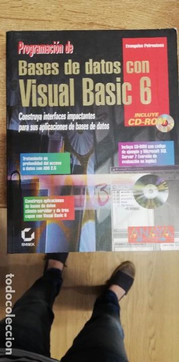 Libros de segunda mano: Programacion de bases de datos visual basic 6. Evangelos Petroutsos. Anaya (sin cd-rom) - Foto 1