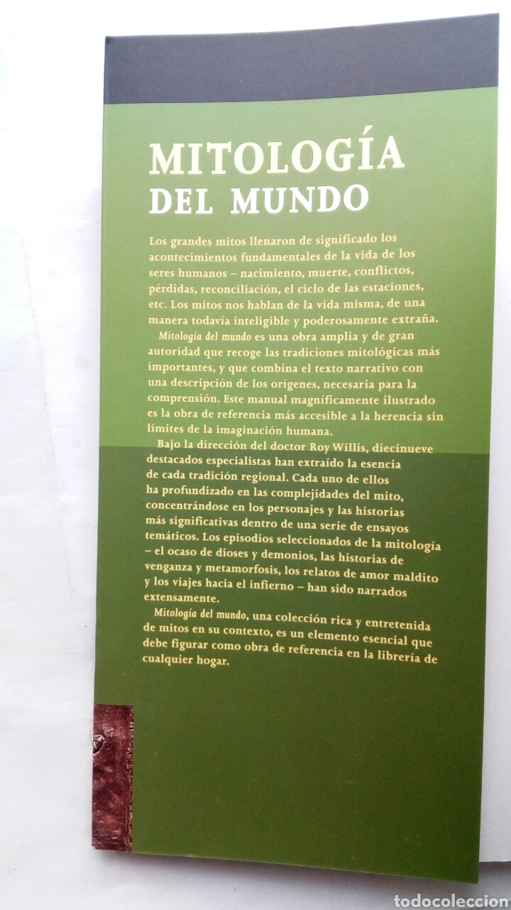 Libros de segunda mano: Mitolog&iacute;a del mundo. Roy Willis. - Foto 3