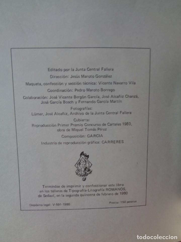 Libros de segunda mano: &iexcl;&iexcl; LIBRO OFICIAL FALLERO. ( JCF.) A&Ntilde;O - 1980. !! - Foto 11