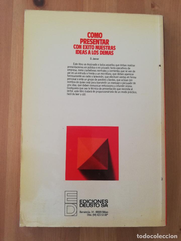 Libros de segunda mano: C&Oacute;MO PRESENTAR CON &Eacute;XITO NUESTRAS IDEAS A LOS DEM&Aacute;S (GREVILLE JANNER) - Foto 7