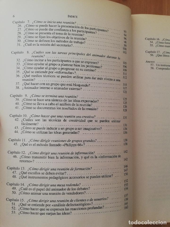Libros de segunda mano: C&Oacute;MO DIRIGIR Y ANIMAR LAS REUNIONES DE TRABAJO (BERNARD DEMORY) - Foto 4