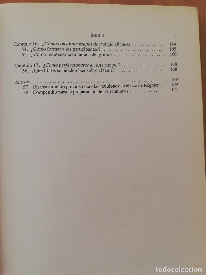 Libros de segunda mano: C&Oacute;MO DIRIGIR Y ANIMAR LAS REUNIONES DE TRABAJO (BERNARD DEMORY) - Foto 5