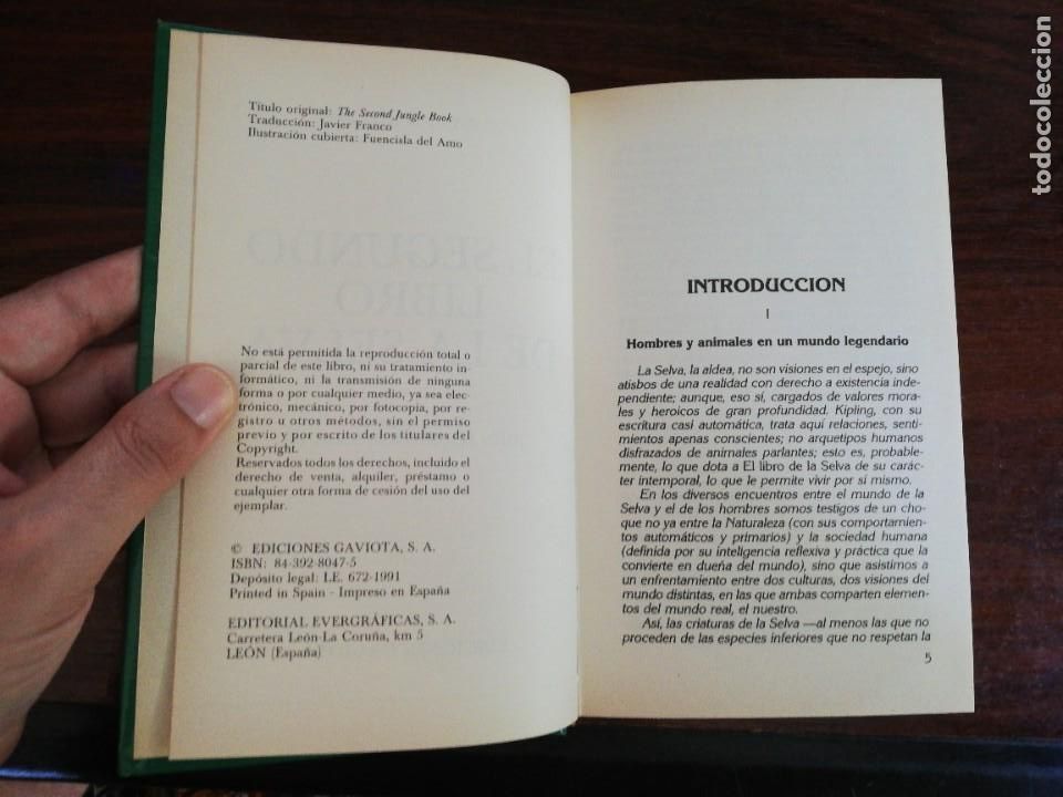 Libros de segunda mano: El libro de la selva / El segundo libro de la selva. Rudyard Kipling. 1991. Gaviota - Foto 8