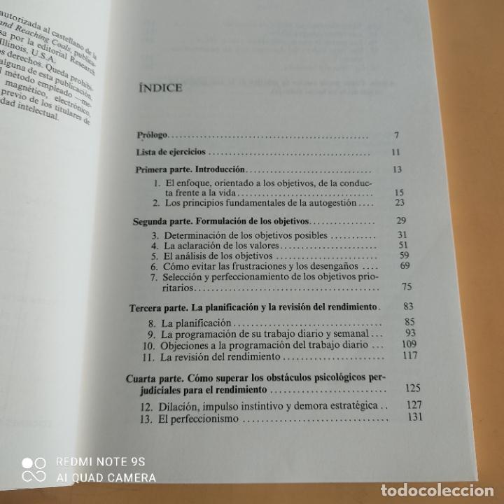 Libros de segunda mano: COMO DETERMINAR Y ALCANZAR TUS PROPIOS OBJETIVOS. AYNE LEE. 1986. EDICIONES DEUSTO. 169 PAGS. - Foto 4
